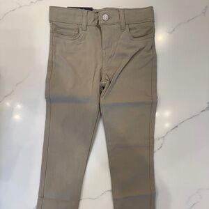 French Toast Skinny 5 Pocket Pant for girls Size 4, Khaki, NWT,Uniform pant